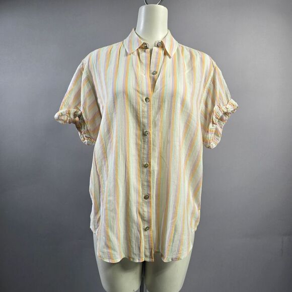 Rails Pastel Striped Shirt R15 - Picture 1 of 4